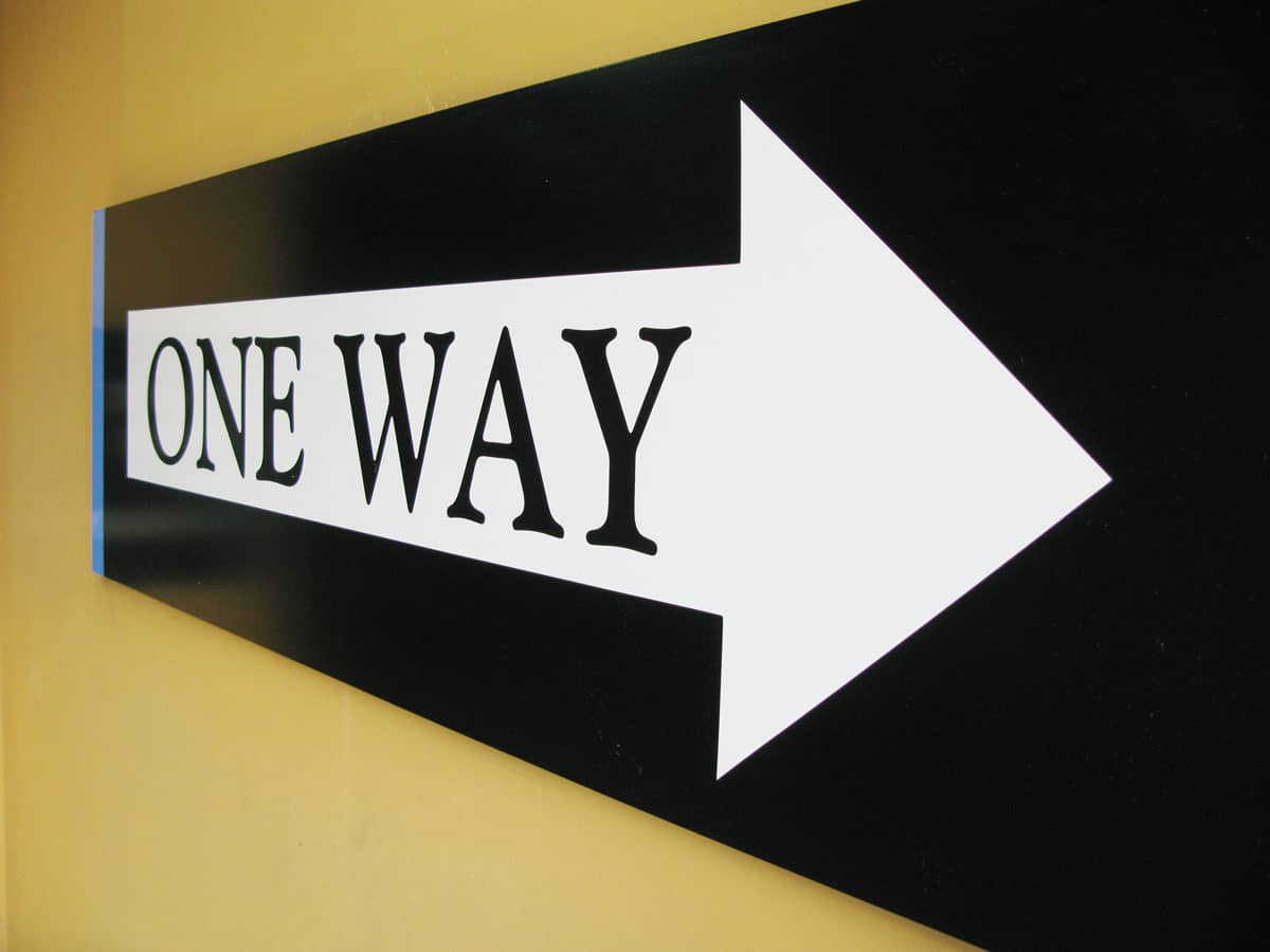 One-Way Sign (Photo by Robert Linder on Unsplash)